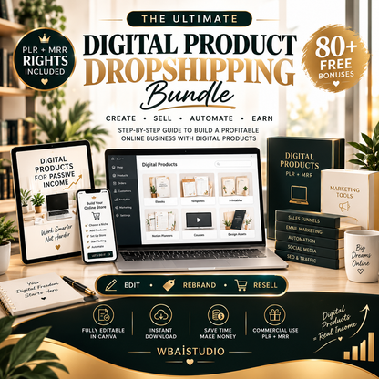 20000+ Canva PLR Templates Bundle | Editable Planners, Journals and Trackers